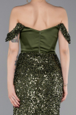 Abendkleid Lang Khaki ABU6087
