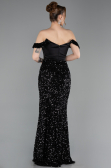 Abendkleid Lang Schwarz ABU6087