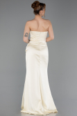 Abschlusskleid Lang Satin Gelb ABU6091