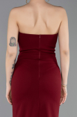 Abendkleid im Meerjungfrau-Stil Lang Weinrot ABU6092