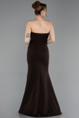 Abendkleid im Meerjungfrau-Stil Lang Braun ABU6092
