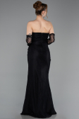 Abendkleid Lang Spitze Schwarz ABU6089