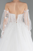 Hochzeitskleider Lang Weiß ABG189