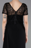 Abendkleid Lang Spitze Schwarz ABU6100