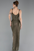 Abschlusskleid Lang Khaki ABU6105