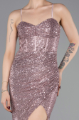 Abschlusskleid Lang Puder ABU6106