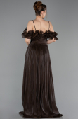 Abschlusskleid Lang Chiffon Braun ABU6110