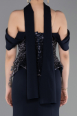 Abendkleid Lang Marineblau ABU6094