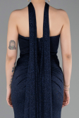 Abendkleid Lang Marineblau ABU6112