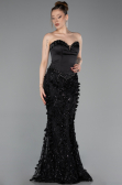Abendkleid Lang Schwarz ABU6114