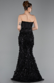 Abendkleid Lang Schwarz ABU6114