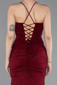 Abschlusskleid Lang Weinrot ABU6115