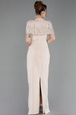 Beige Standesamtkleid Lang ABU5889