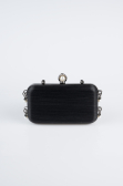 Abendtasche Laserschnitt Schwarz KC714