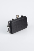 Abendtasche Laserschnitt Schwarz KC714