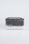 Abendtasche Kristall Silber KC421