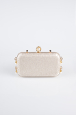 Abendtasche Gemustert Gold KC714