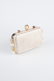 Abendtasche Gemustert Gold KC714