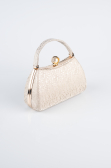 Abendtasche Gemustert Gold KC752