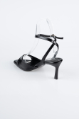 Party-Schuhe Lackleder Schwarz AB2113