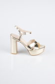 Plateauschuhe Haut Gold ABC2104