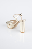 Plateauschuhe Haut Gold ABC2104