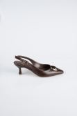 Stiletto Leder Braun ABD2108