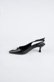 Stiletto Leder Schwarz ABD2108