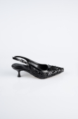 Stiletto Schuppig Schwarz ABP2107