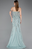 Designer Abendkleid Lang Minzgrün ABU6116