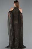 Standesamtkleid Lang Perlenbesetzt Khaki ABU6117
