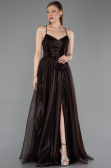 Abschlusskleid Lang Braun ABU6123
