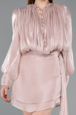 Partykleid Mini Chiffon Puder ABK2617