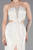 Abschlusskleid Lang Beige ABU6127