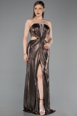 Abschlusskleid Lang Braun ABU6127