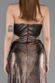 Abschlusskleid Lang Braun ABU6127