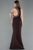 Abendkleid im Meerjungfrau-Stil Lang Braun ABU6128