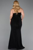 Abendkleid in Übergröße Lang Schwarz ABU6097