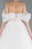 Hochzeitskleider Lang Weiß ABG100