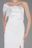 Partykleid Midi Weiß ABK2625
