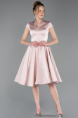 Partykleid Midi Satin Puder ABK2626