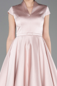 Partykleid Midi Satin Puder ABK2626