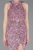 Puder Abendkleid Schuppig Lang ABU5135