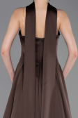 Abendkleid Lang Satin Braun ABU6156