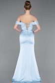 Abschlusskleid Lang Satin Eisblau ABU6158