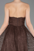 Abschlusskleid Lang Spitze Braun ABU6160