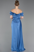 Verlobungskleid Lang Satin Indigo ABU1606