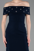 Abschlusskleid Lang Marineblau ABU6161