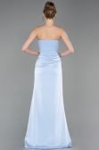 Abschlusskleid Lang Satin Eisblau ABU6096
