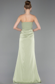 Abschlusskleid Lang Satin Pistaziengrün ABU6096